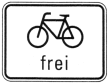 Radfahrer frei