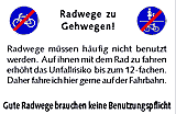 Radwege zu Gehwegen